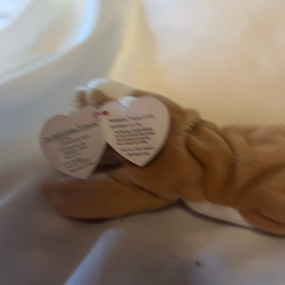 Ty Brown and White Stuffed Animal - Picture 5 of 7